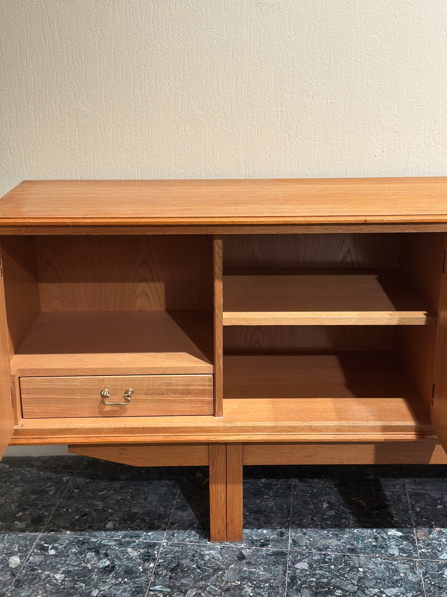 Midcentury Minimal Oak Sideboard