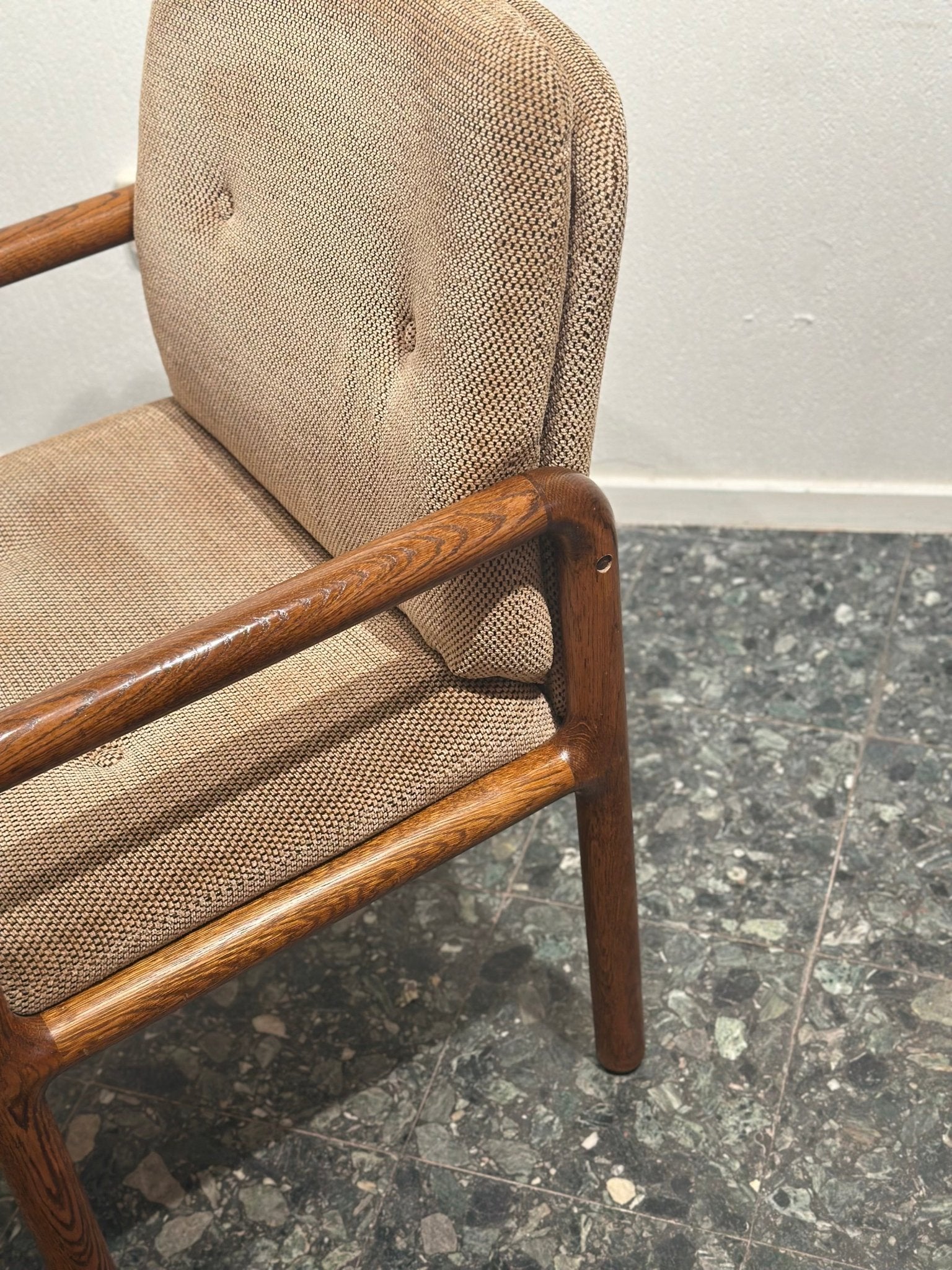 Set of 5 Vintage Dining Chairs – Solid Pine, Organic Design - Lattico