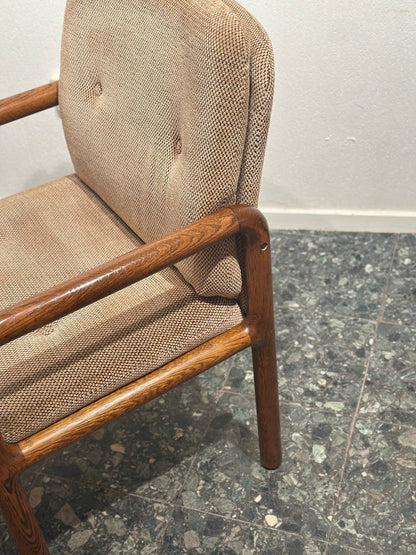 Set of 5 Vintage Dining Chairs – Solid Pine, Organic Design - Lattico