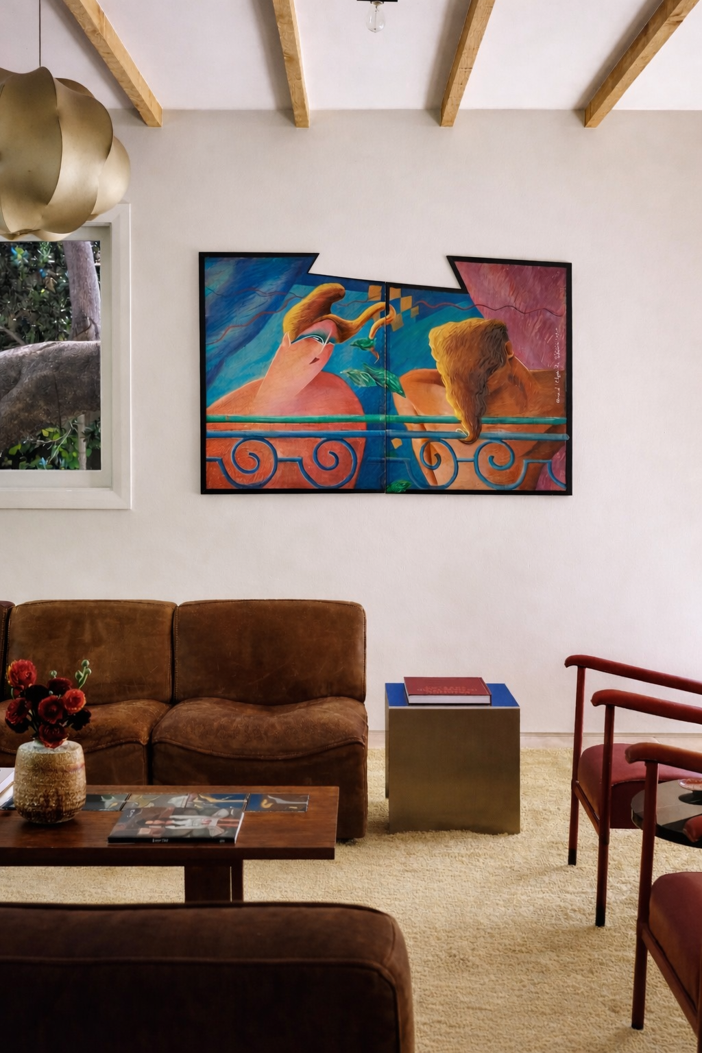 French Neo-Expressionist Diptych 1982