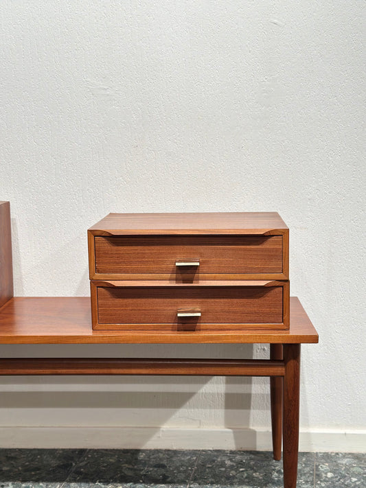 Set Vintage Teak Floating Nightstands
