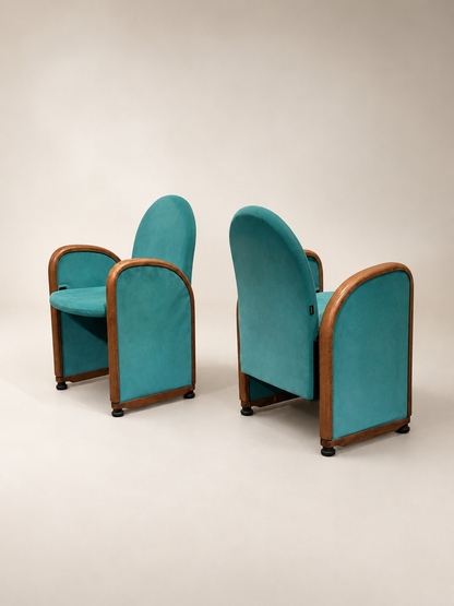 Rare Pair of Gufram Auditorium Armchairs, Italy, 1980s