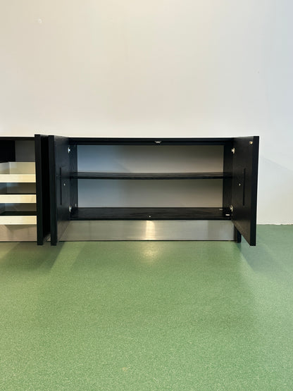 Black Brutalist Sideboard, 1970’s
