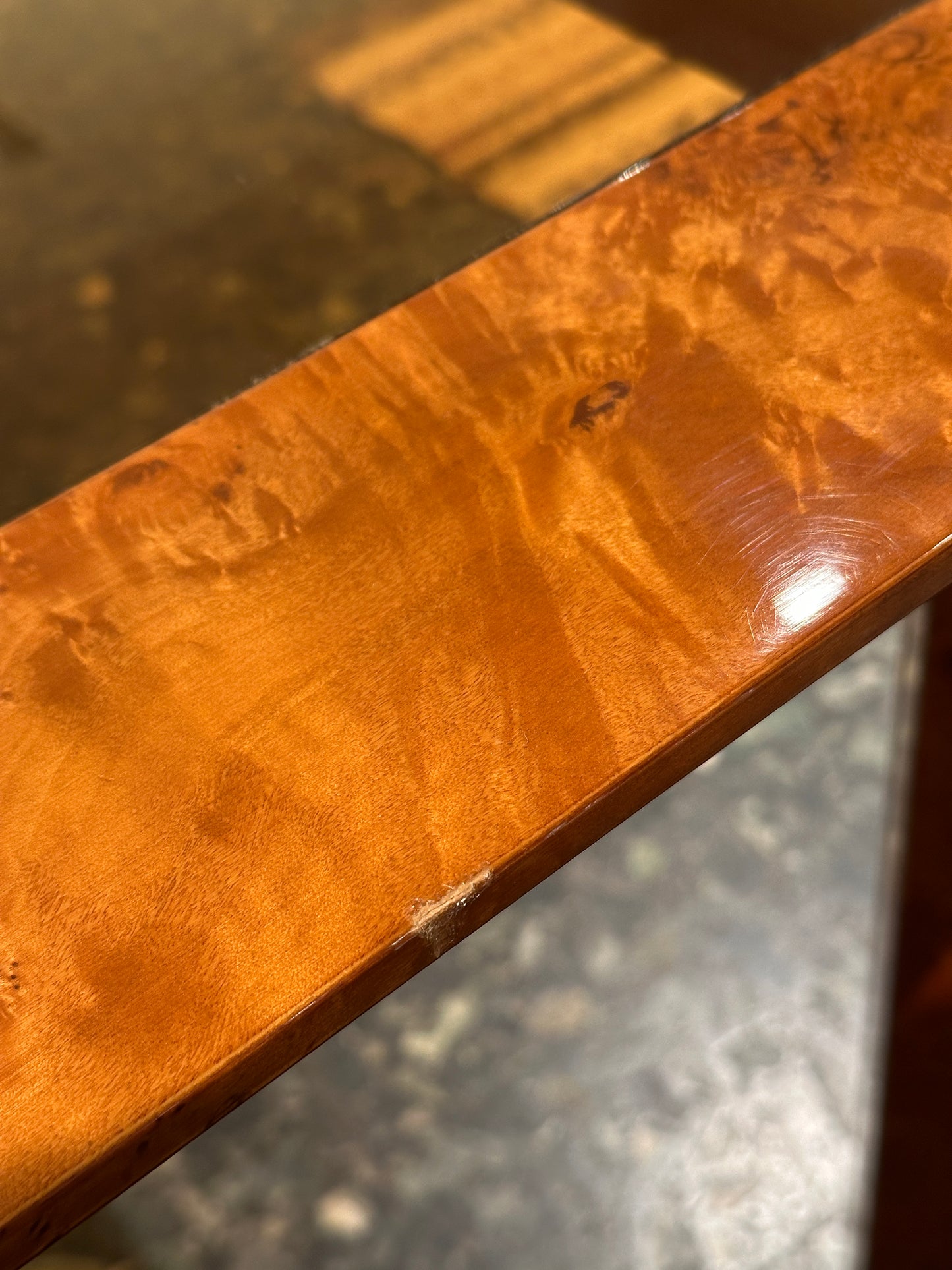 Italian Burlwood Dining Table