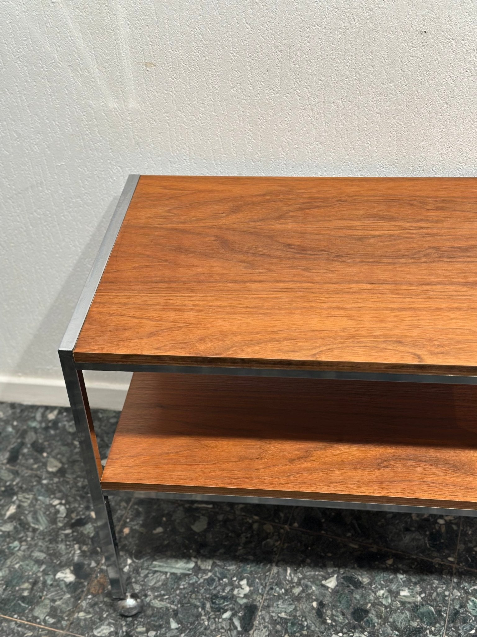 Vintage Trolley in Teak and Chrome - Lattico