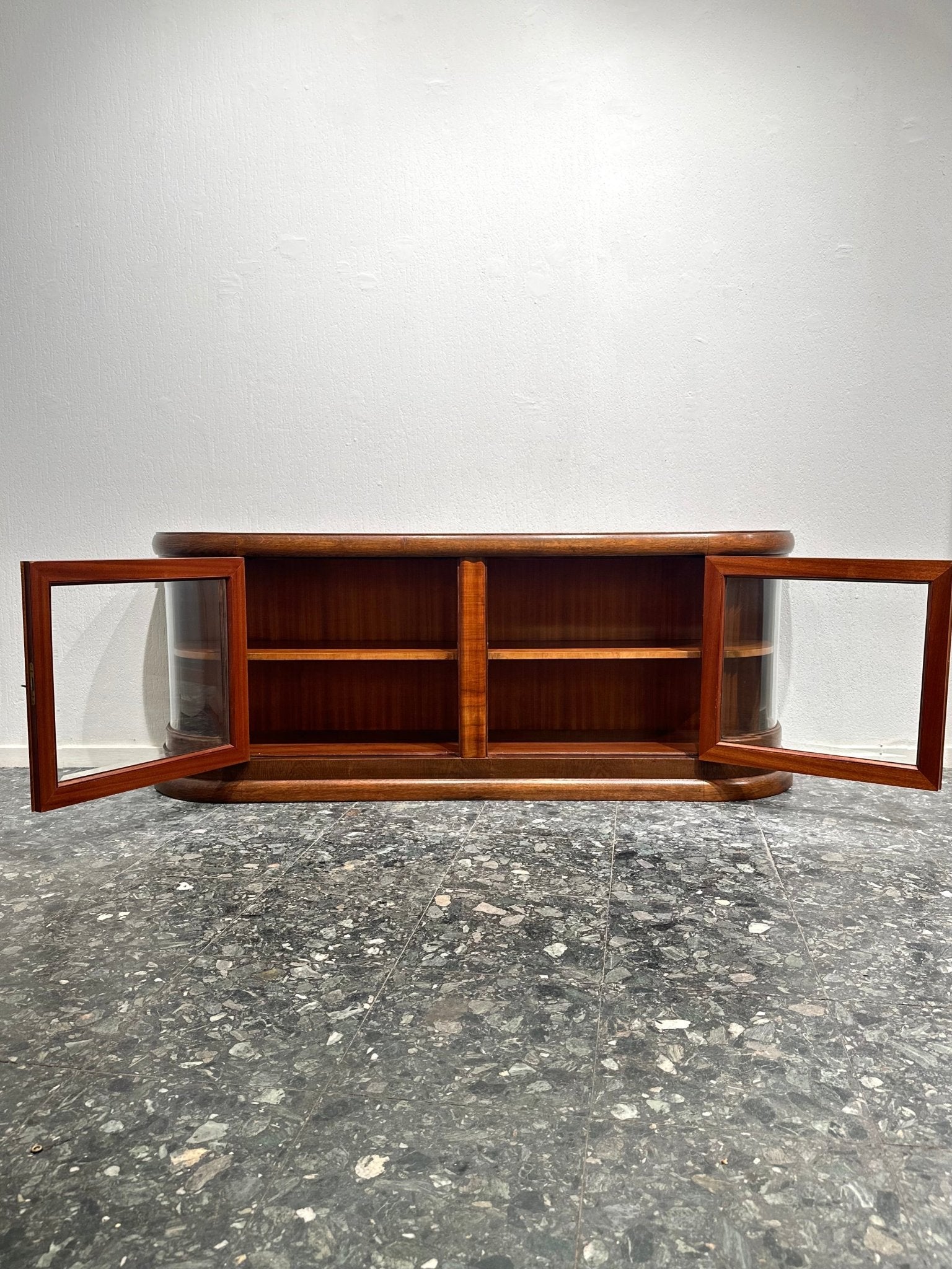Art - Deco Walnut Sideboard Wall Cabinet - Lattico