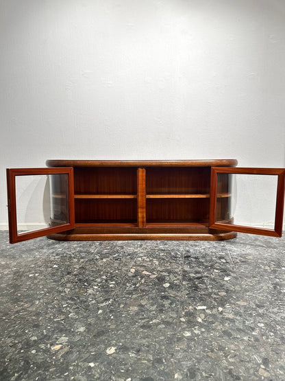 Art - Deco Walnut Sideboard Wall Cabinet - Lattico