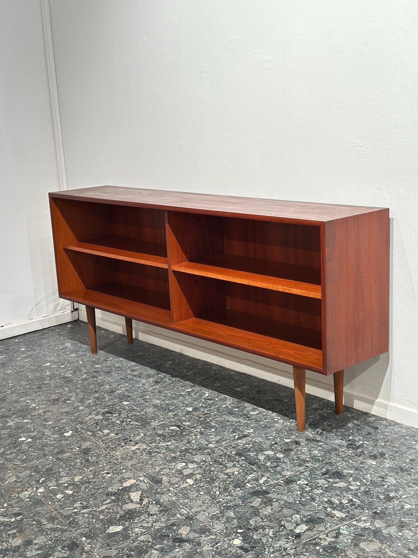Vintage Teak Bookcase Sideboard Lowboard - Lattico