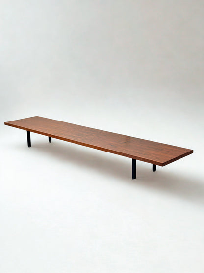 XL Rosewood Bench / Coffee Table – Mid-Century Modern