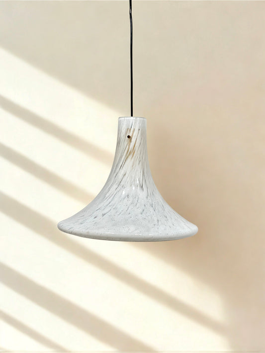 Rare Glashütte Limburg “Trumpet” Pendant Lamp – 1970s