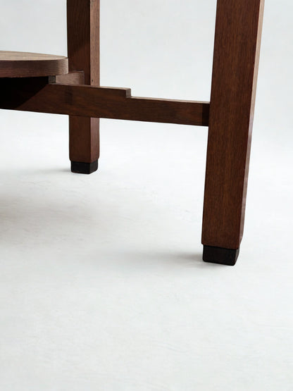 Art Deco Amsterdamse School Round Side Table