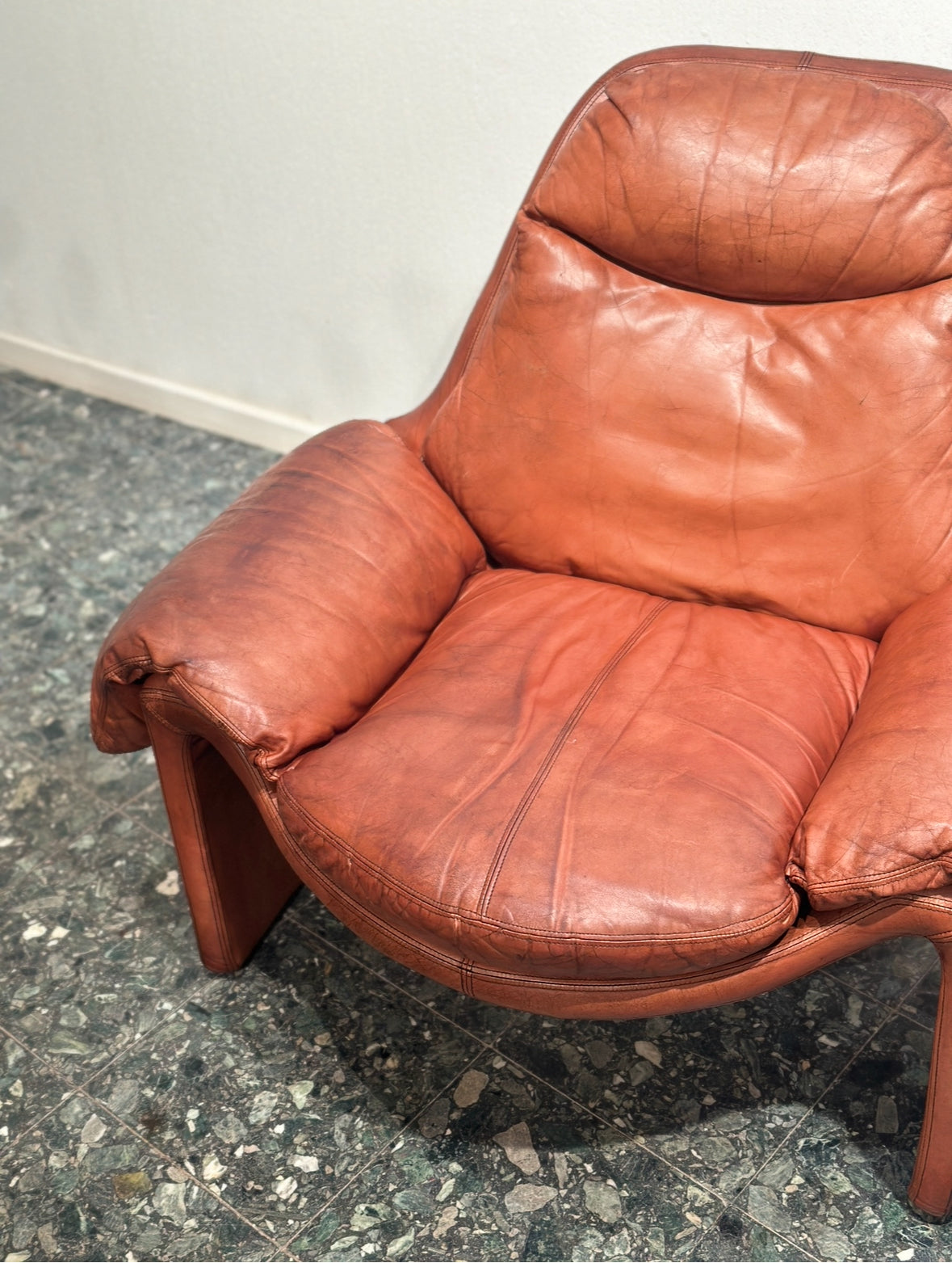 Vintage Saporiti P60 Lounge Chair by Vittorio Introini