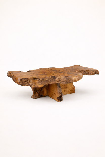 Midcentury Burl Wood Coffee Table