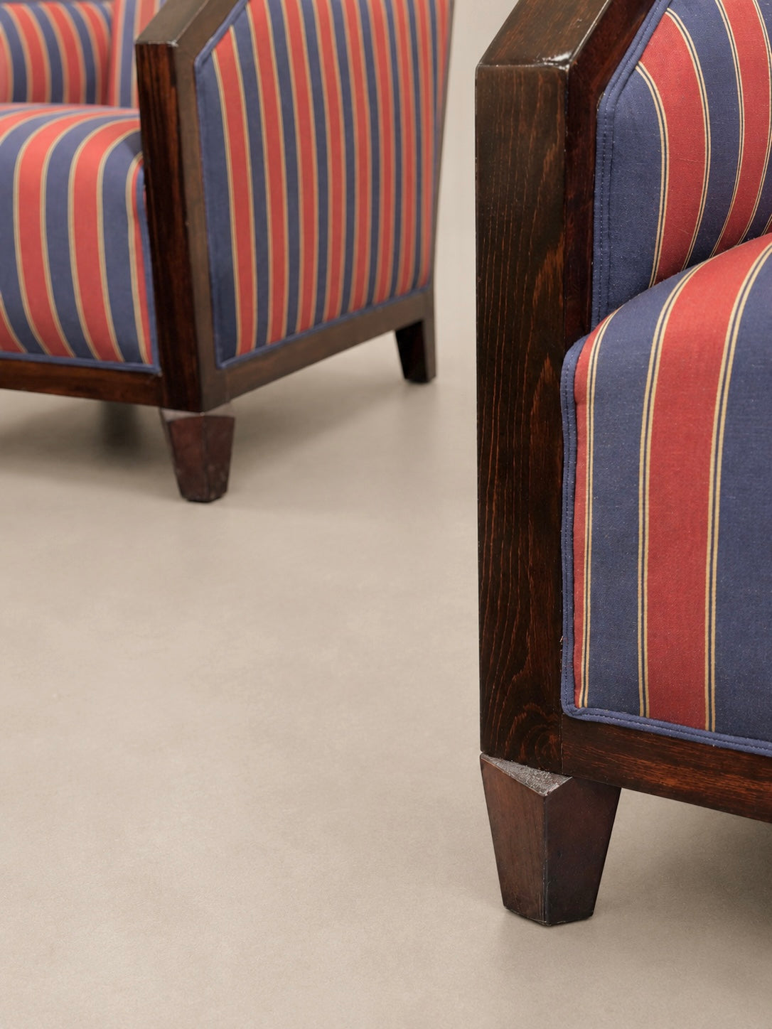 Pair of Art Deco Amsterdamse School Lounge Chairs