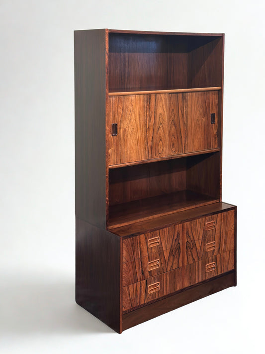 Rosewood Highboard Bookcase