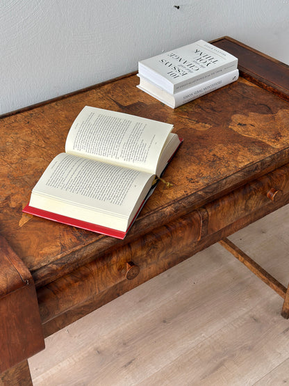 French Art Deco Desk in Burlwood