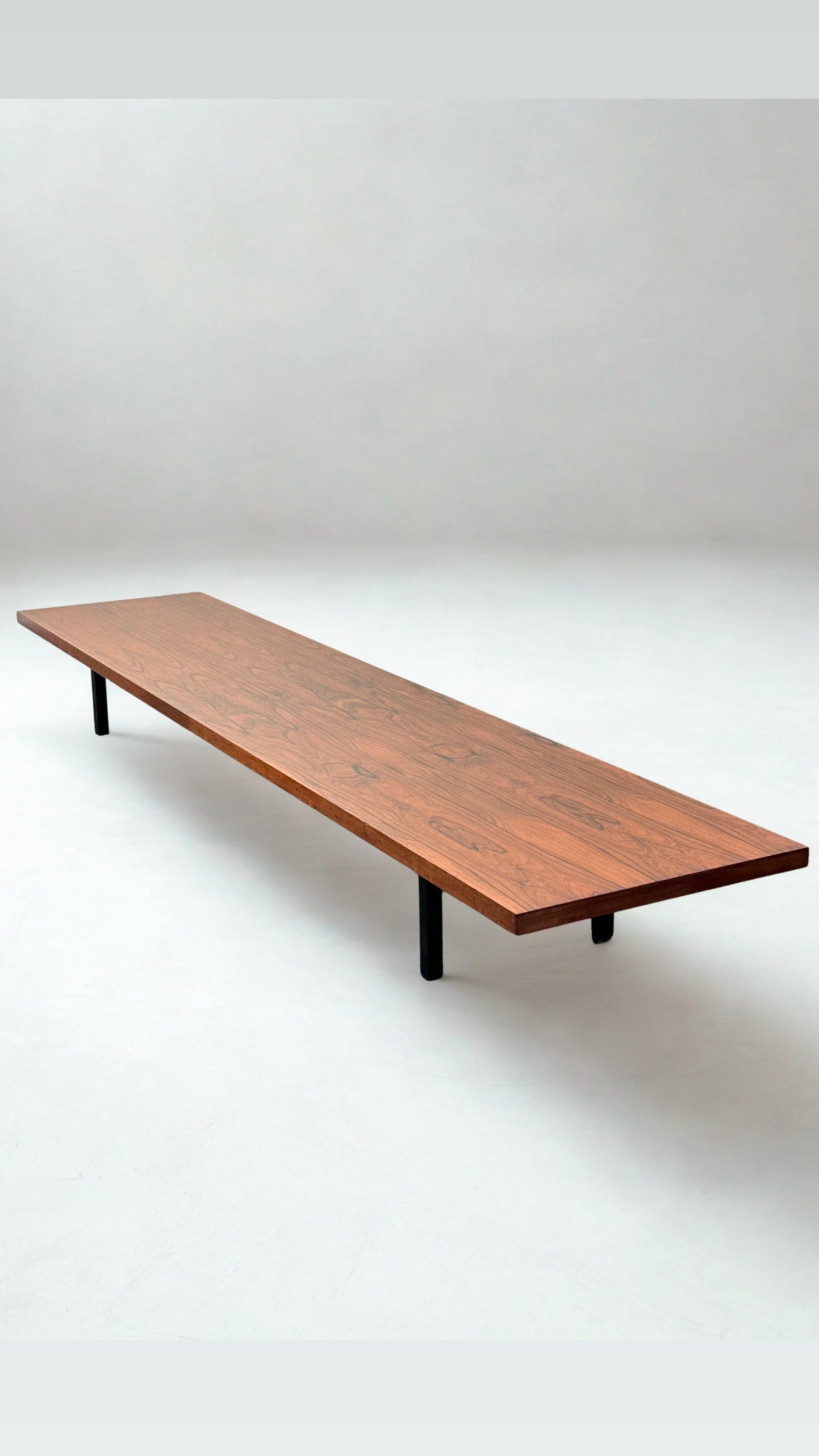 XL Rosewood Bench / Coffee Table – Mid-Century Modern