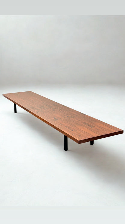 XL Rosewood Bench / Coffee Table – Mid-Century Modern