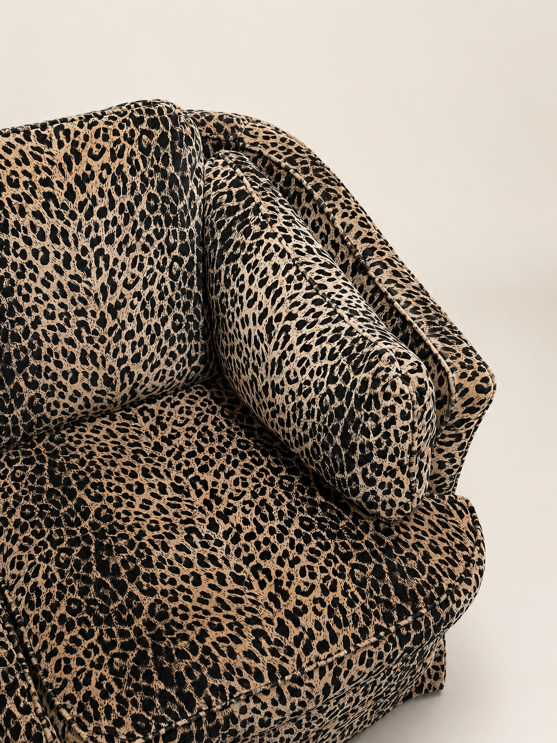 Italian Vintage Leopard Sofa