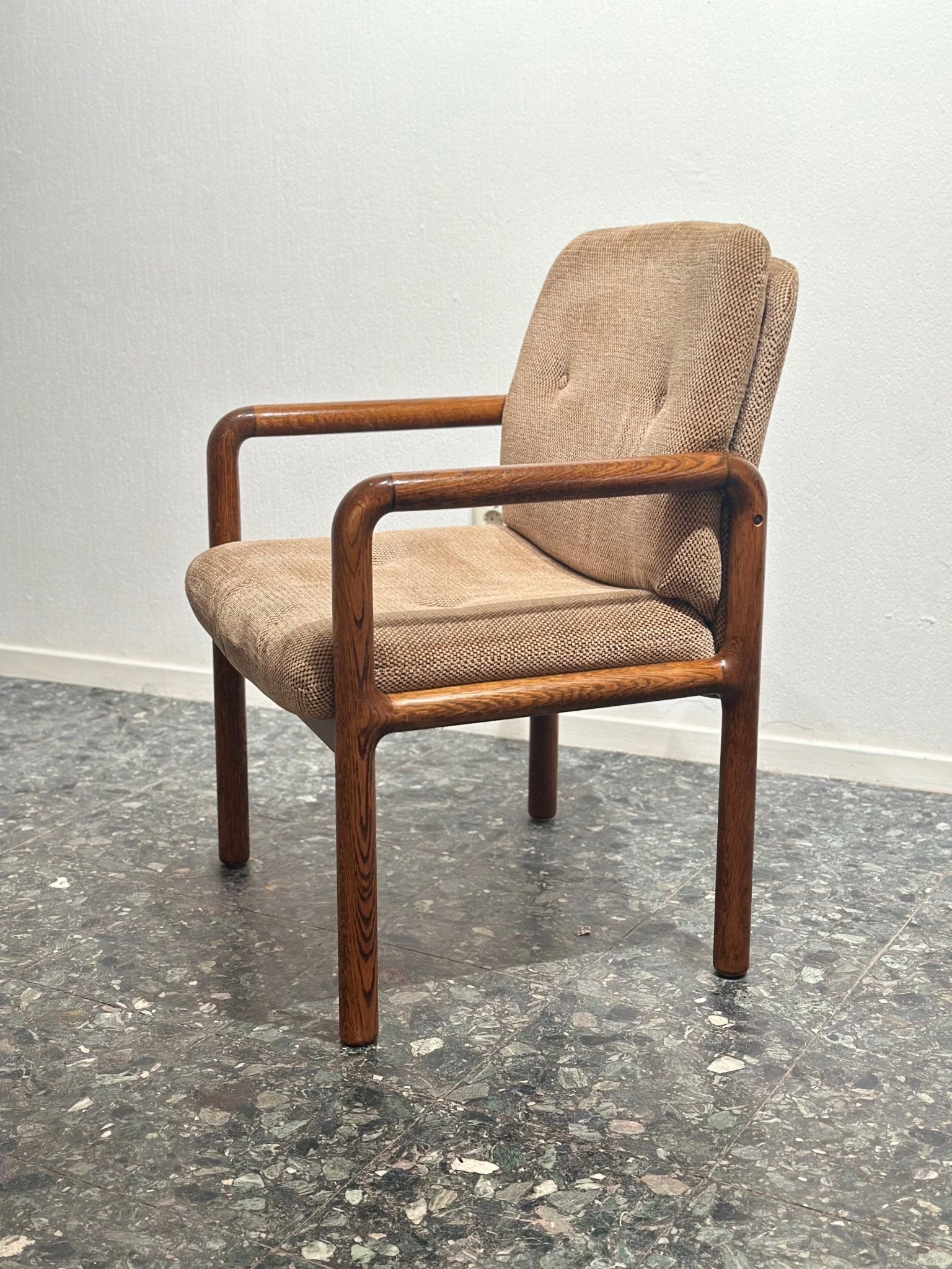 Set of 5 Vintage Dining Chairs – Solid Pine, Organic Design - Lattico