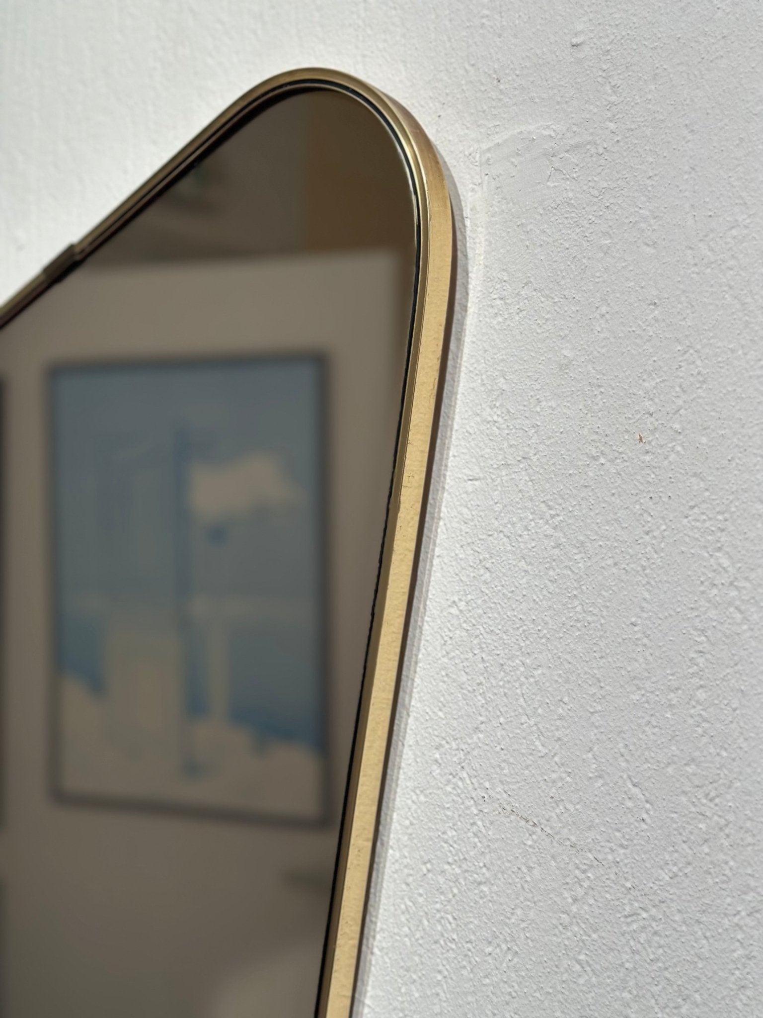 Vintage Brass Mirror '60s - Lattico