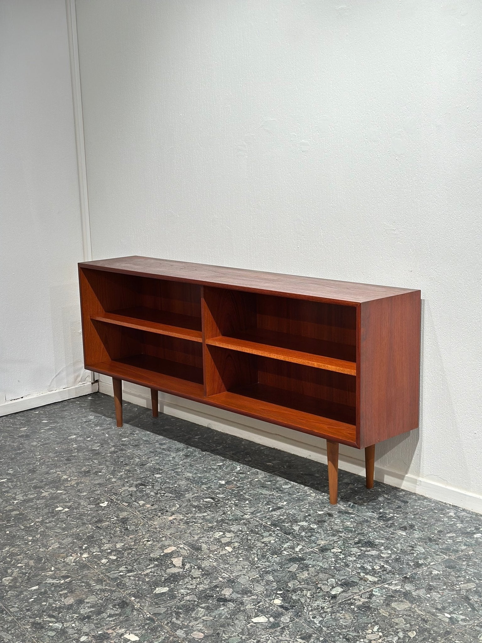 Vintage Teak Bookcase Sideboard Lowboard - Lattico