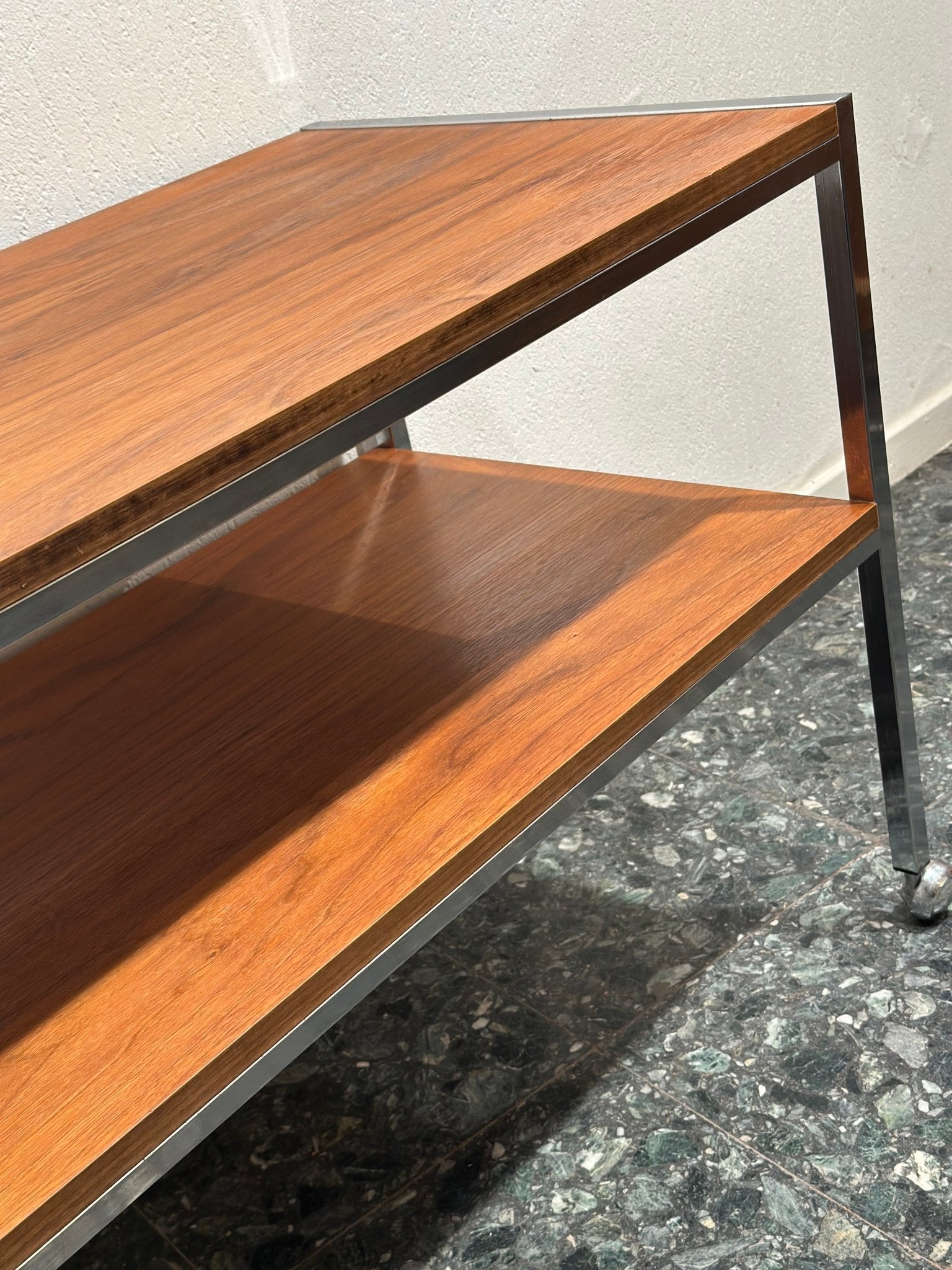 Vintage Trolley in Teak and Chrome - Lattico