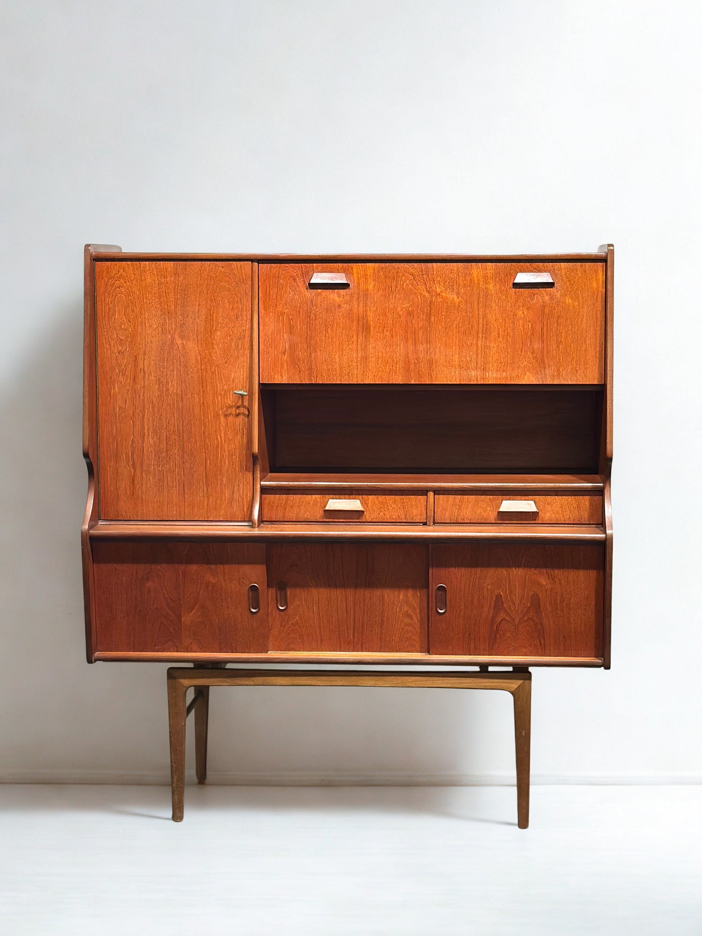 Vintage Teak Midcentury Highboard