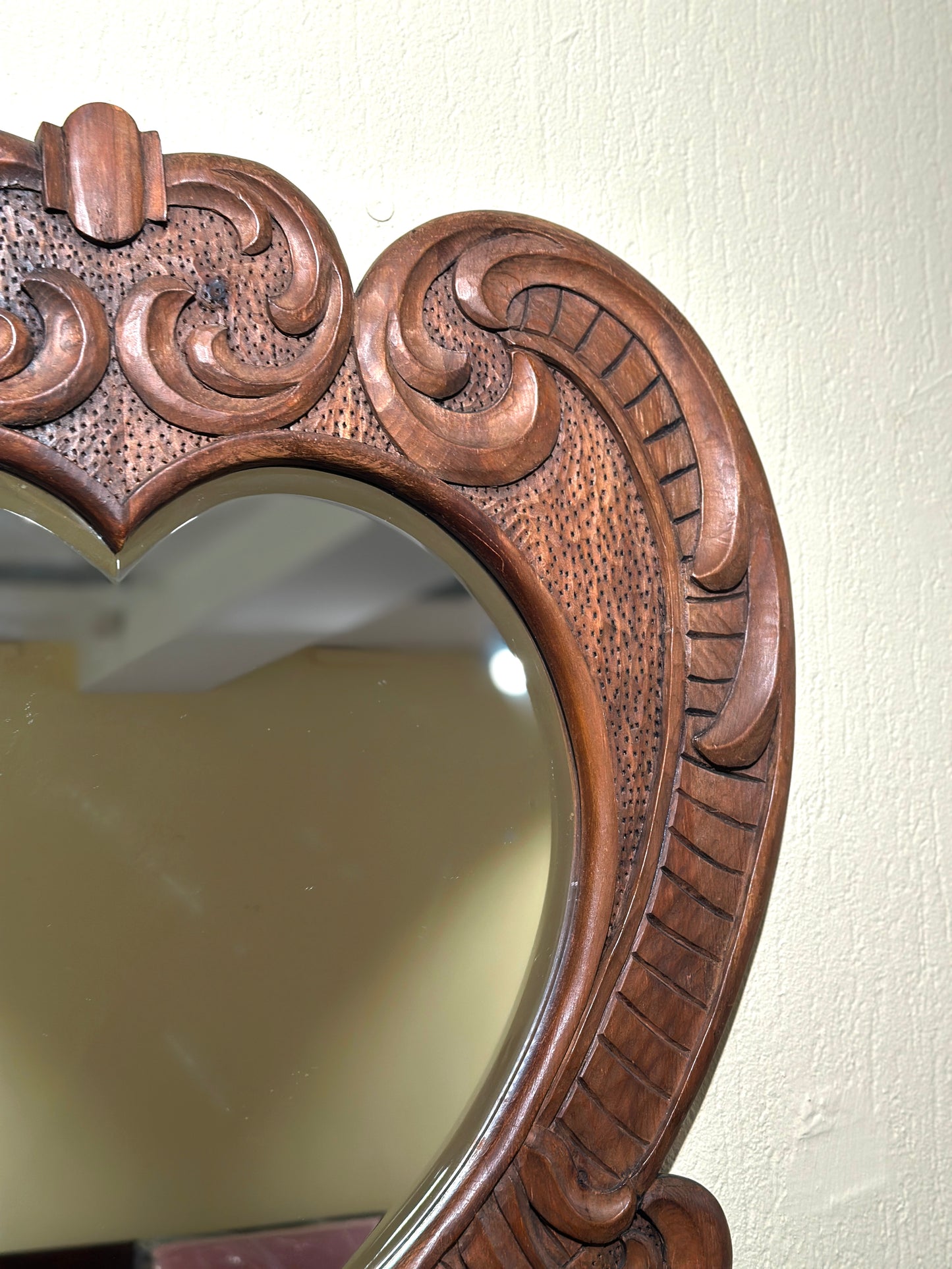 Hand-Carved Mirror & Console Set , Italy 1930’s