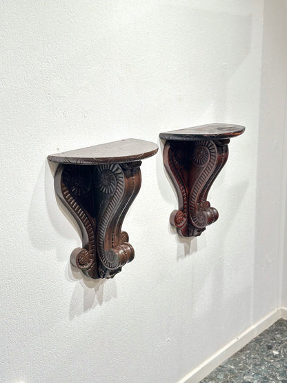 Set of 2 Antique Spanish Wall Consoles