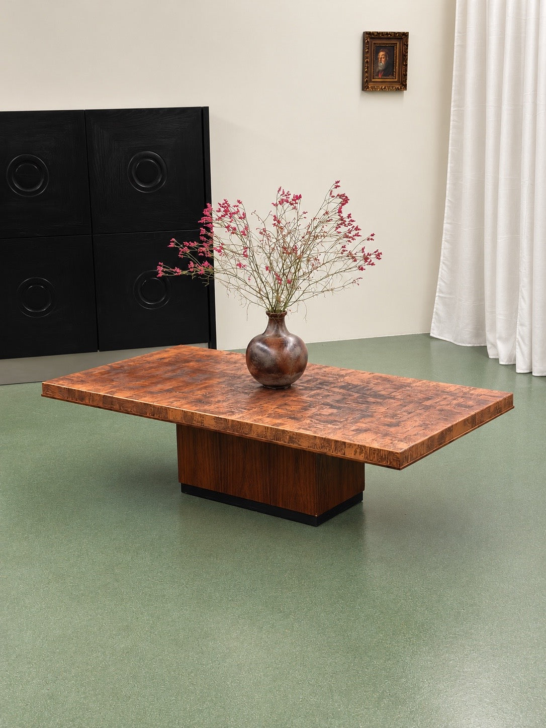 Etched Copper Coffee Table by Heinz Lilienthal, 1970s