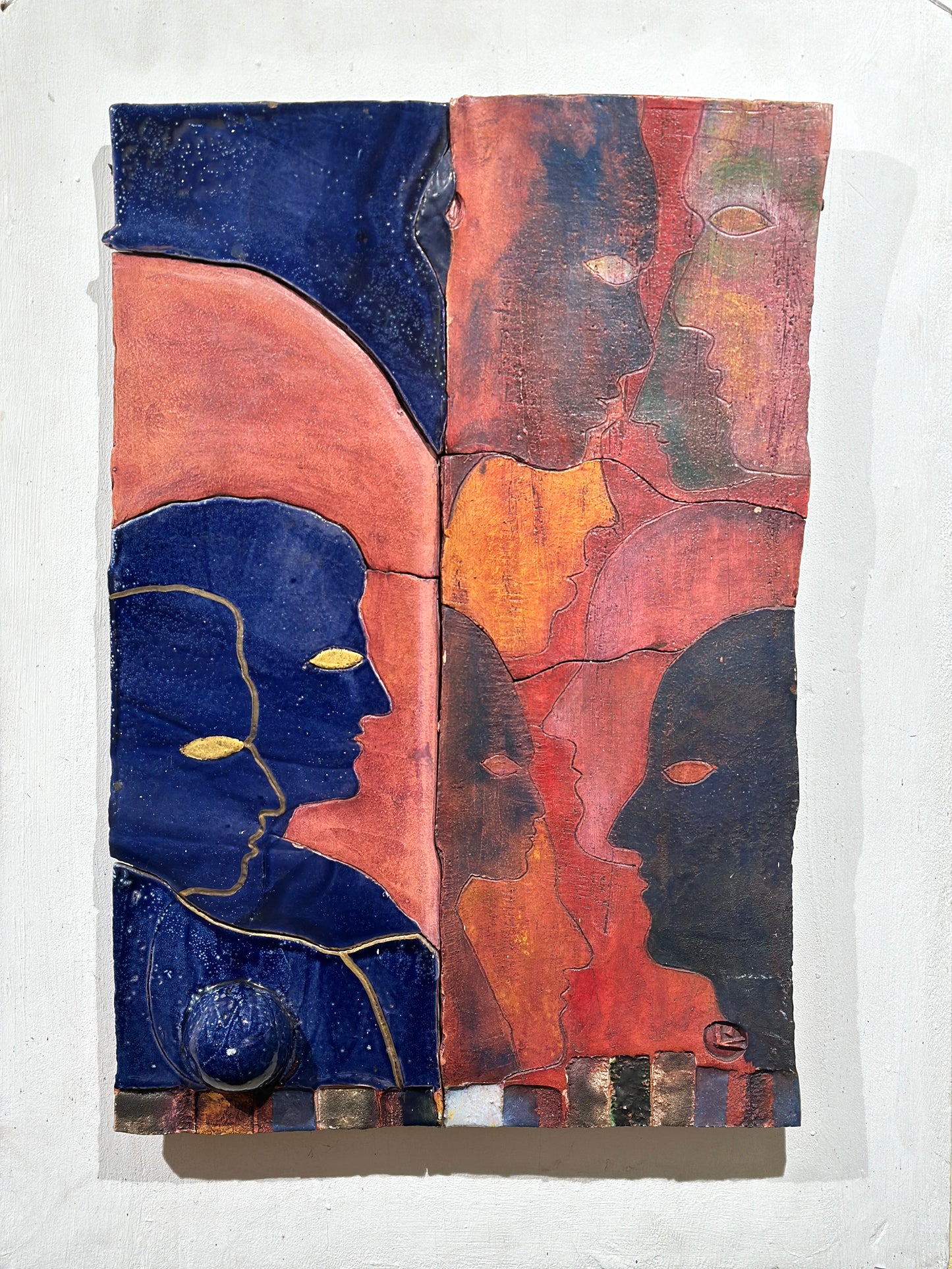 Ceramic Wall Relief, European Post-Modernism by Dieter Eichelmann