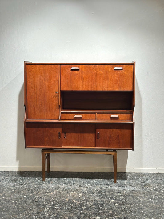 Vintage Teak Midcentury Highboard - Lattico