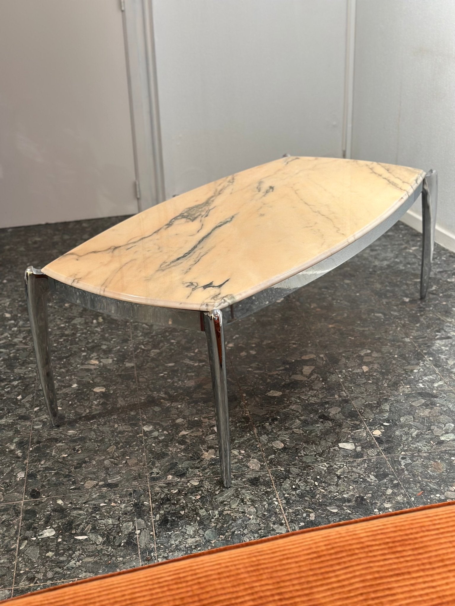 Vintage Chrome & Marble Coffeetable - Lattico