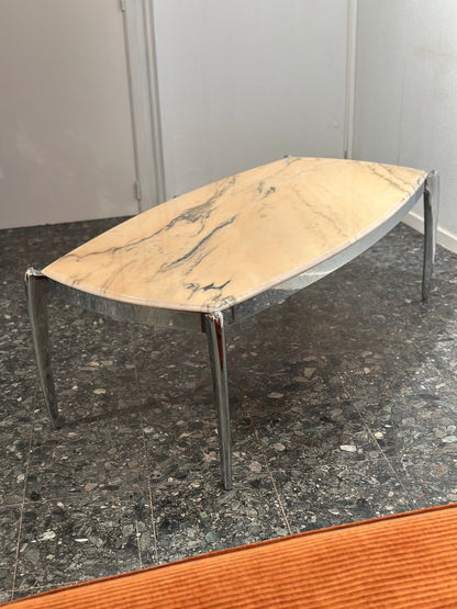 Vintage Chrome & Marble Coffeetable - Lattico