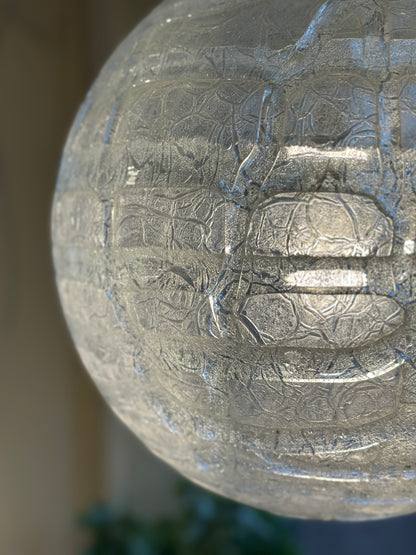 Doria Leuchten Glass Globe Pendant Lamp