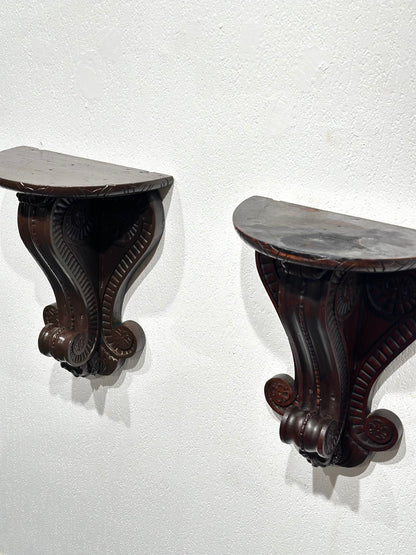Set of 2 Antique Spanish Wall Consoles