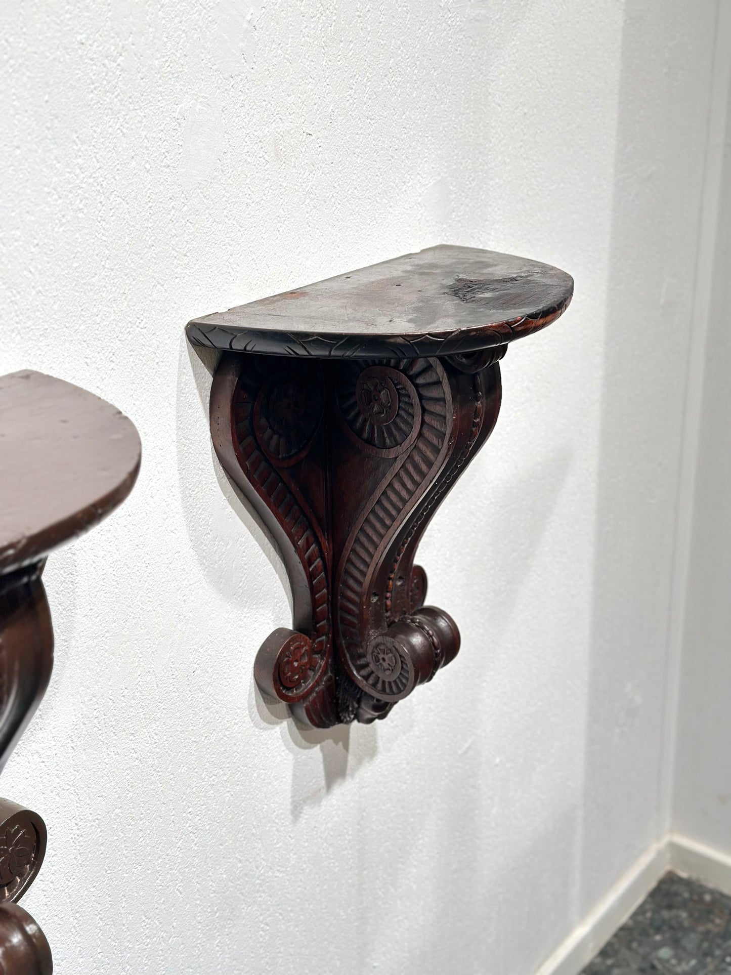 Set of 2 Antique Spanish Wall Consoles