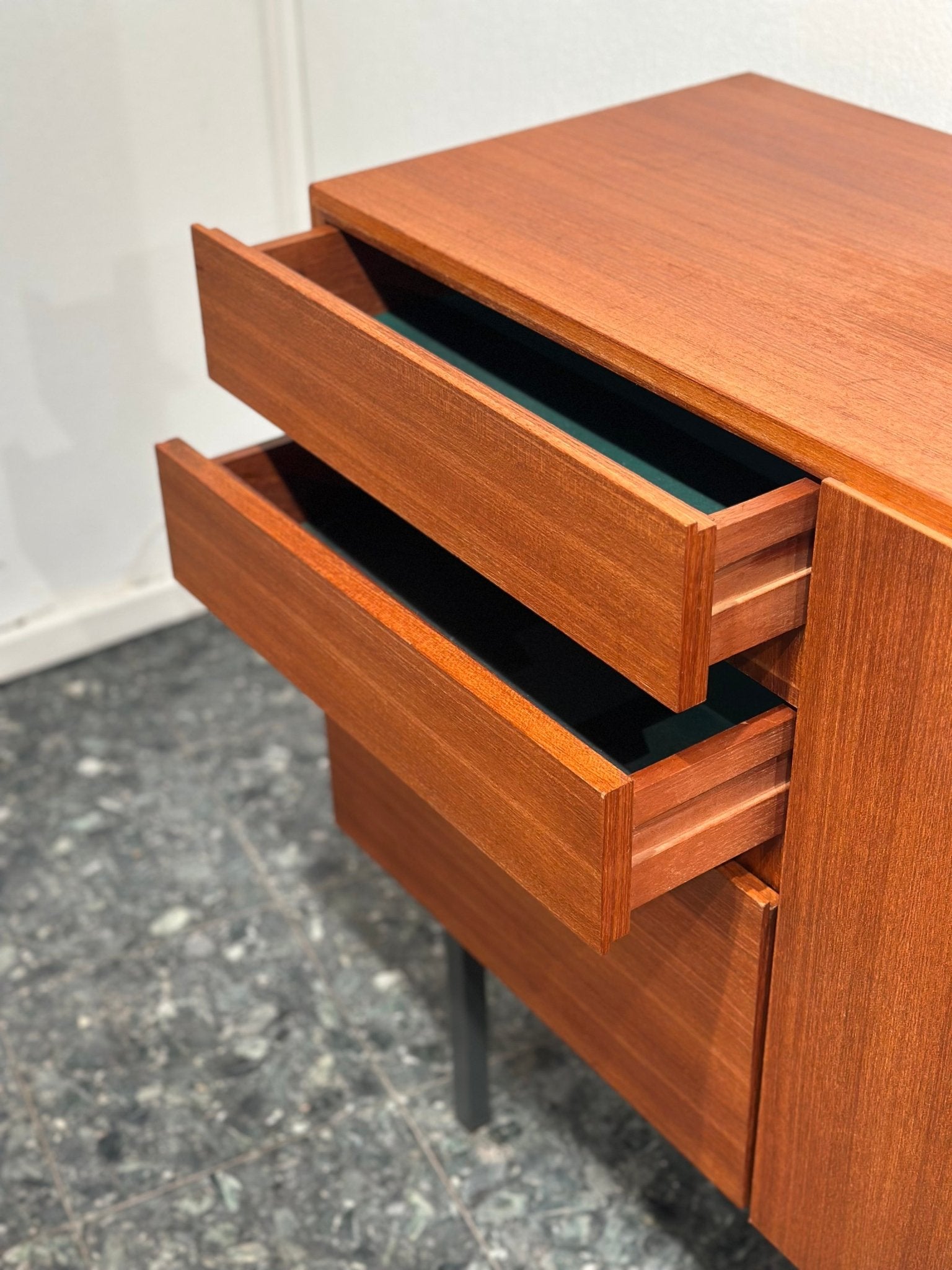 Midcentury Minimal Teak Sideboard - Lattico