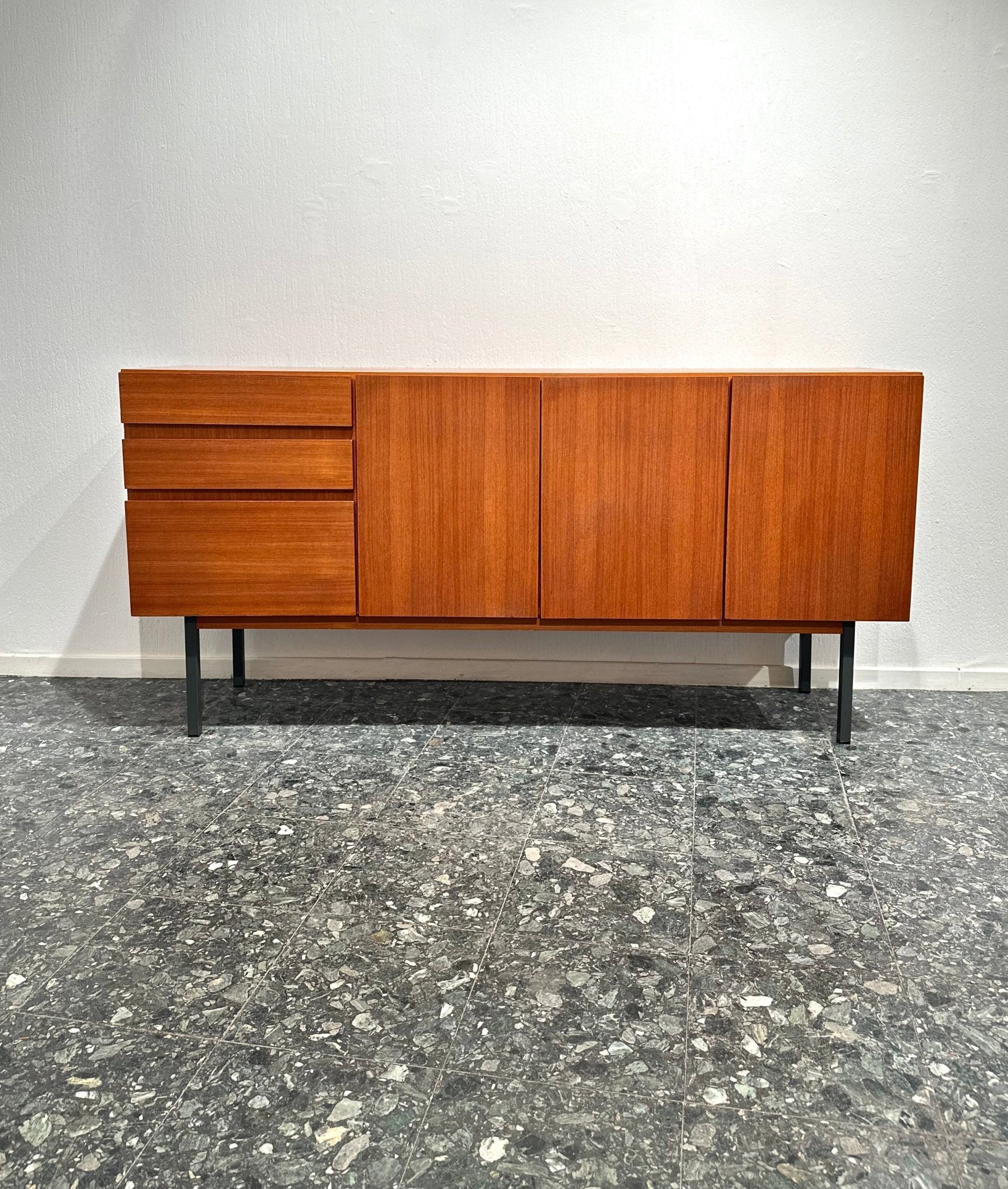 Midcentury Minimal Teak Sideboard - Lattico