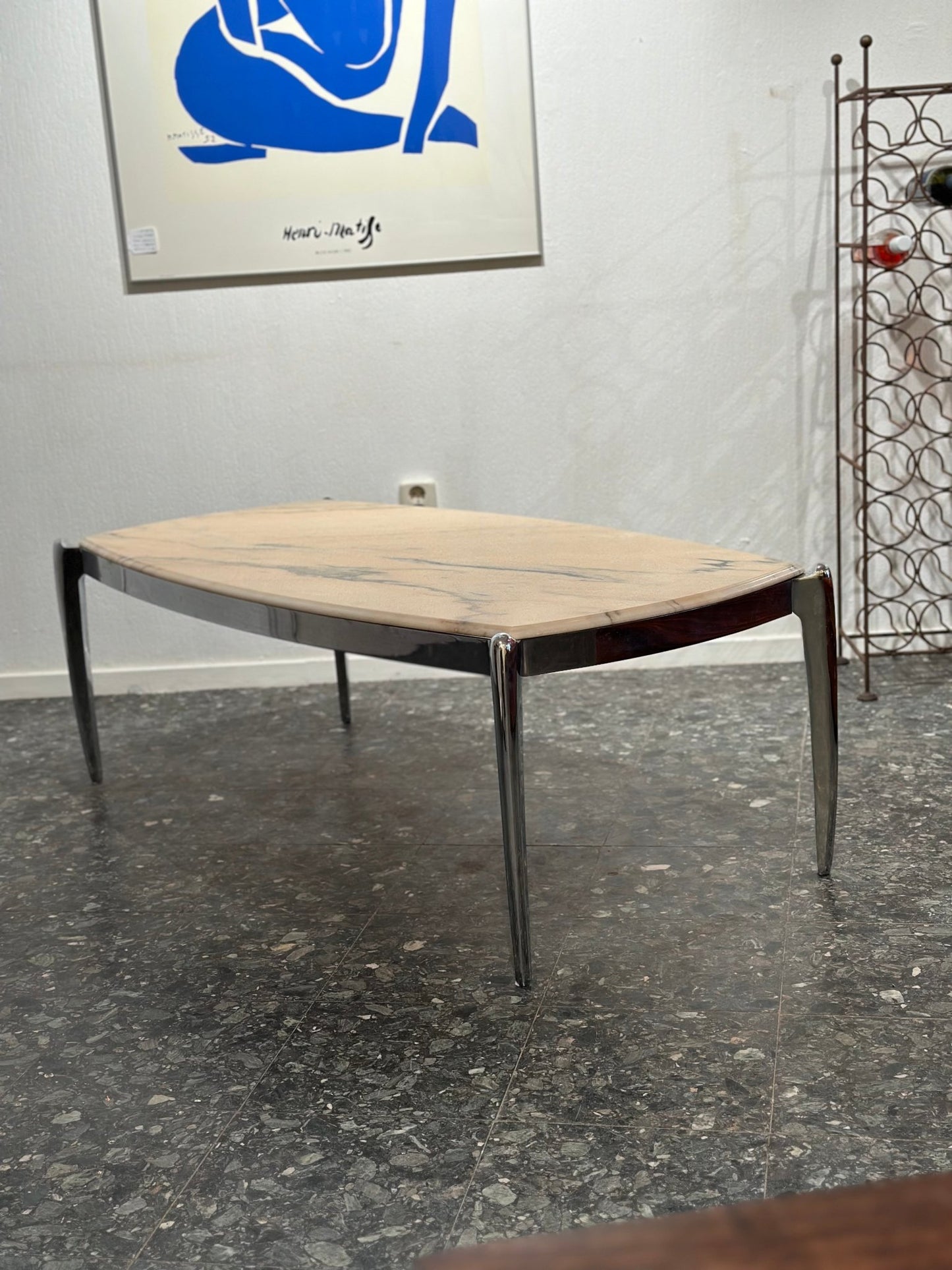 Vintage Chrome & Marble Coffeetable - Lattico