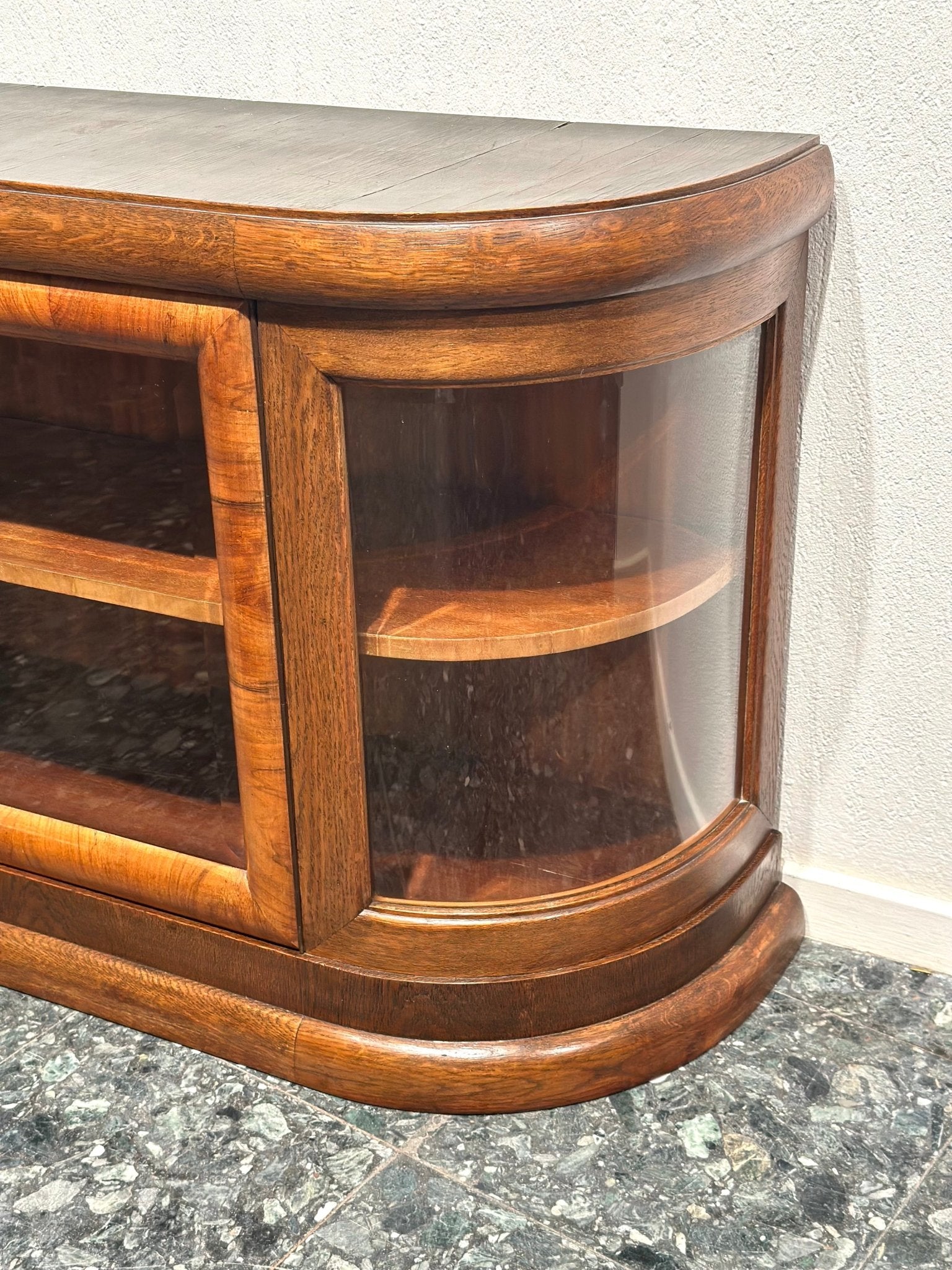 Art - Deco Walnut Sideboard Wall Cabinet - Lattico