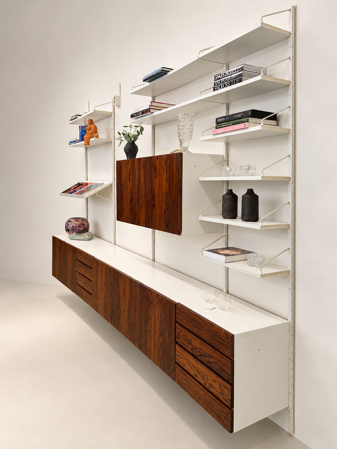 Rosewood Modular Wall Unit, 1960’s
