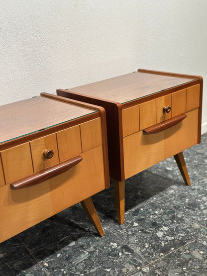 Set Vintage Retro Nightstands - Lattico