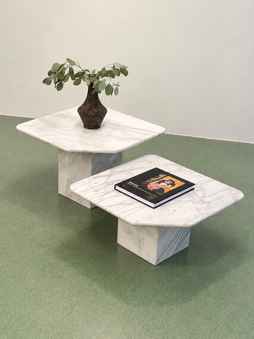 Pair of Marble Coffee Tables, 1970’s