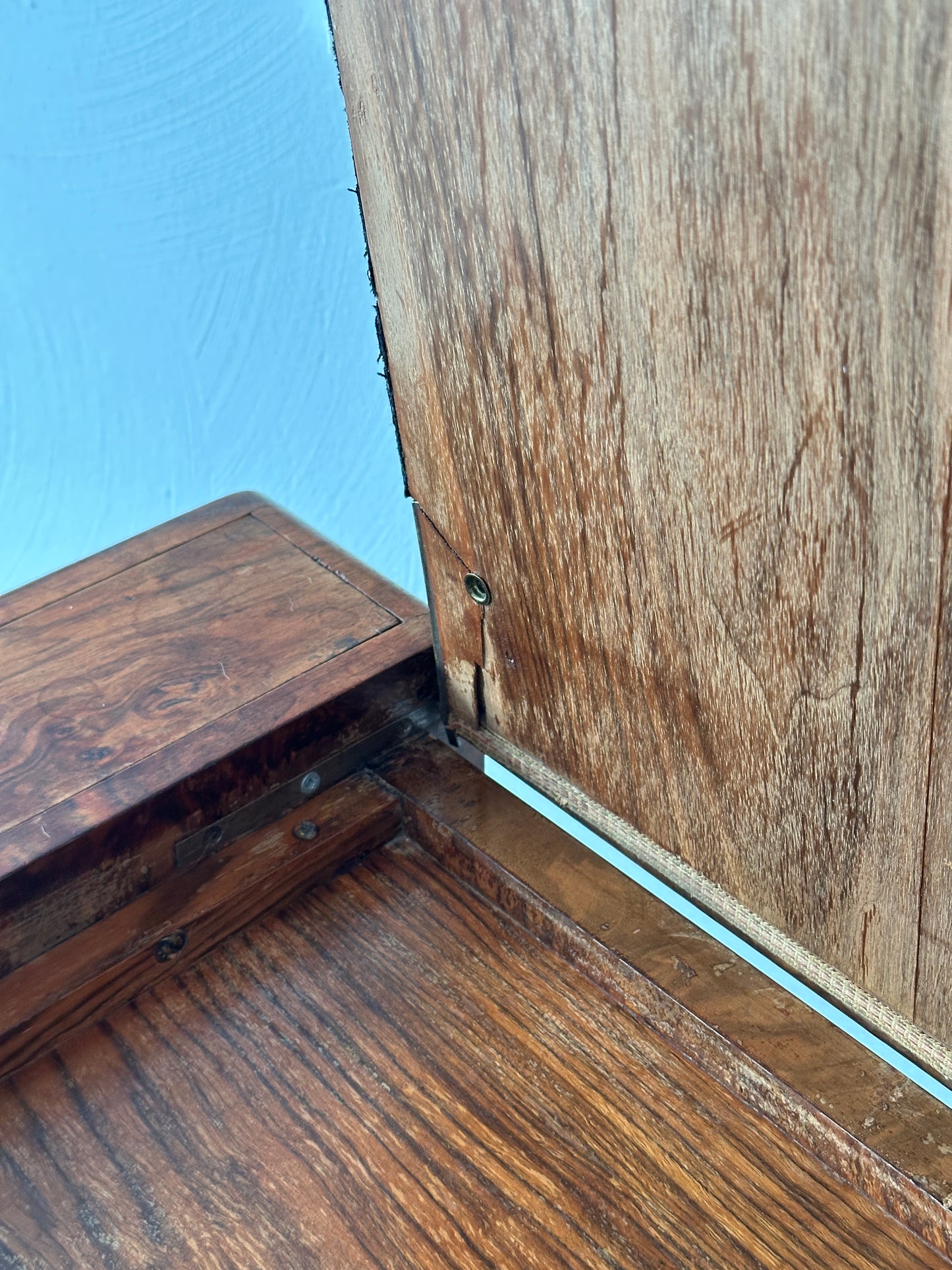 French Art Deco Desk in Burlwood