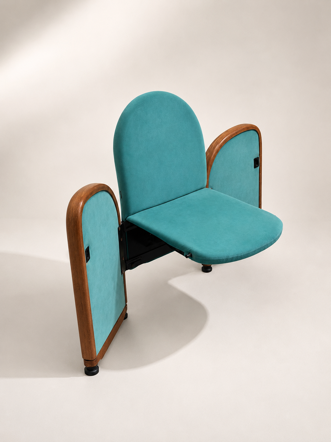 Rare Pair of Gufram Auditorium Armchairs, Italy, 1980s