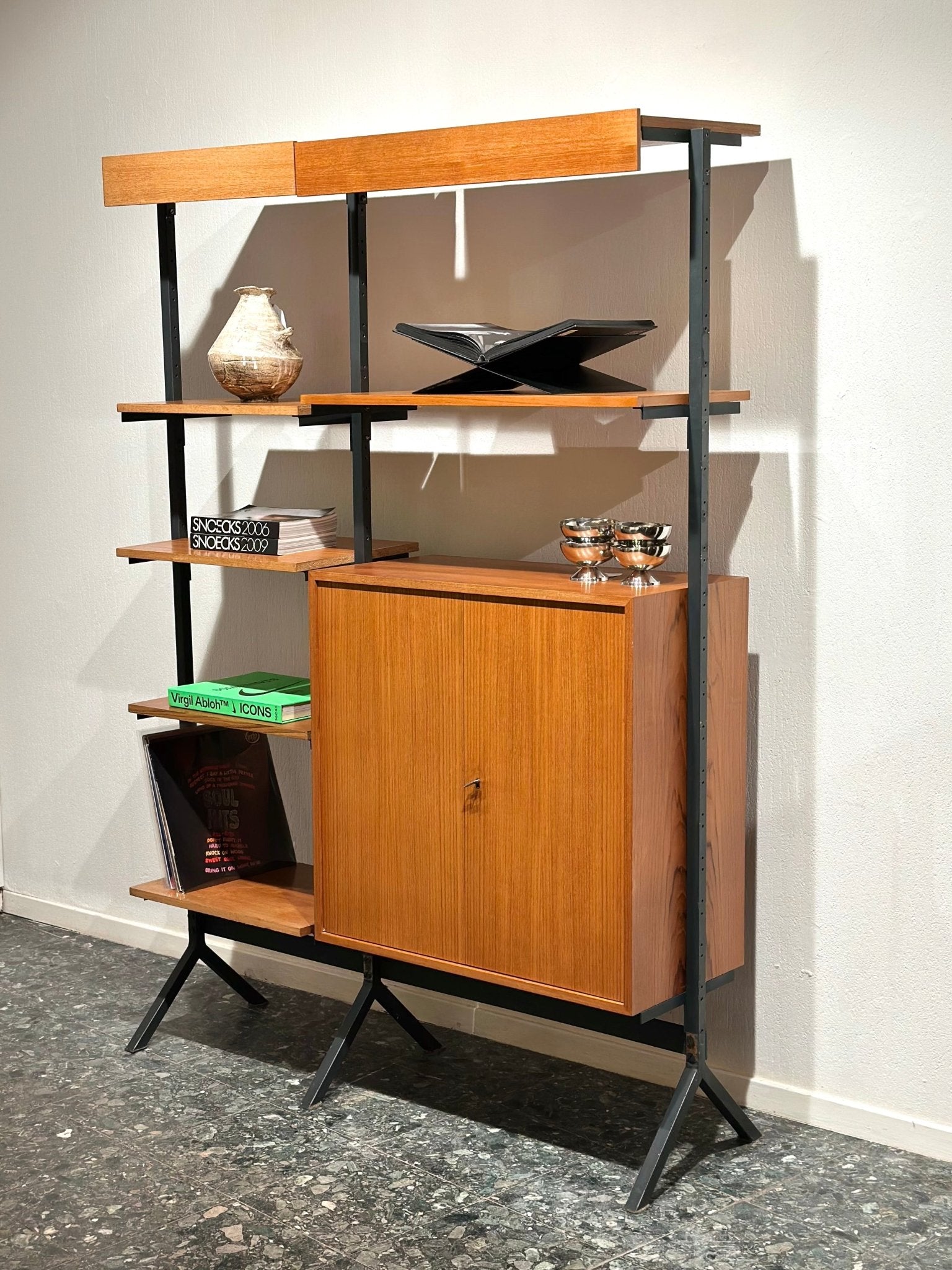 Midcentury Freestanding Modular Wall Unit - Lattico