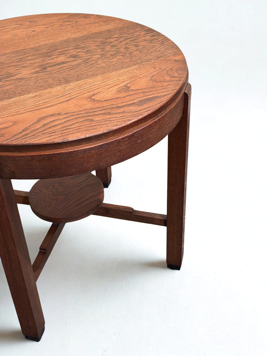 Art Deco Amsterdamse School Round Side Table