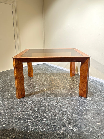 Italian Burlwood Dining Table
